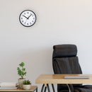 Wall clock 25.5cm - Silent - Plastic - "Robust"