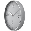 Wall Clock; Silent Clock; Designer Clock; Gift; NeXtime; Minimalist; Modern Clock; White dial face; Arabic Index; Home Décor; Silver Colour Clock; Office Clock;