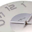 Wall clock - 30 x 3.5 cm - Glass - 'Classy Round'