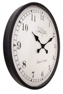Wall clock-60 cm-Plastic-Black/Cream-'Ambera'