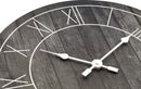 Wall clock-Ø 40 cm-Wood-Black-'Paul'
