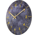 Wall clock-Ø35 cm-Wood-Grey-'Stone'